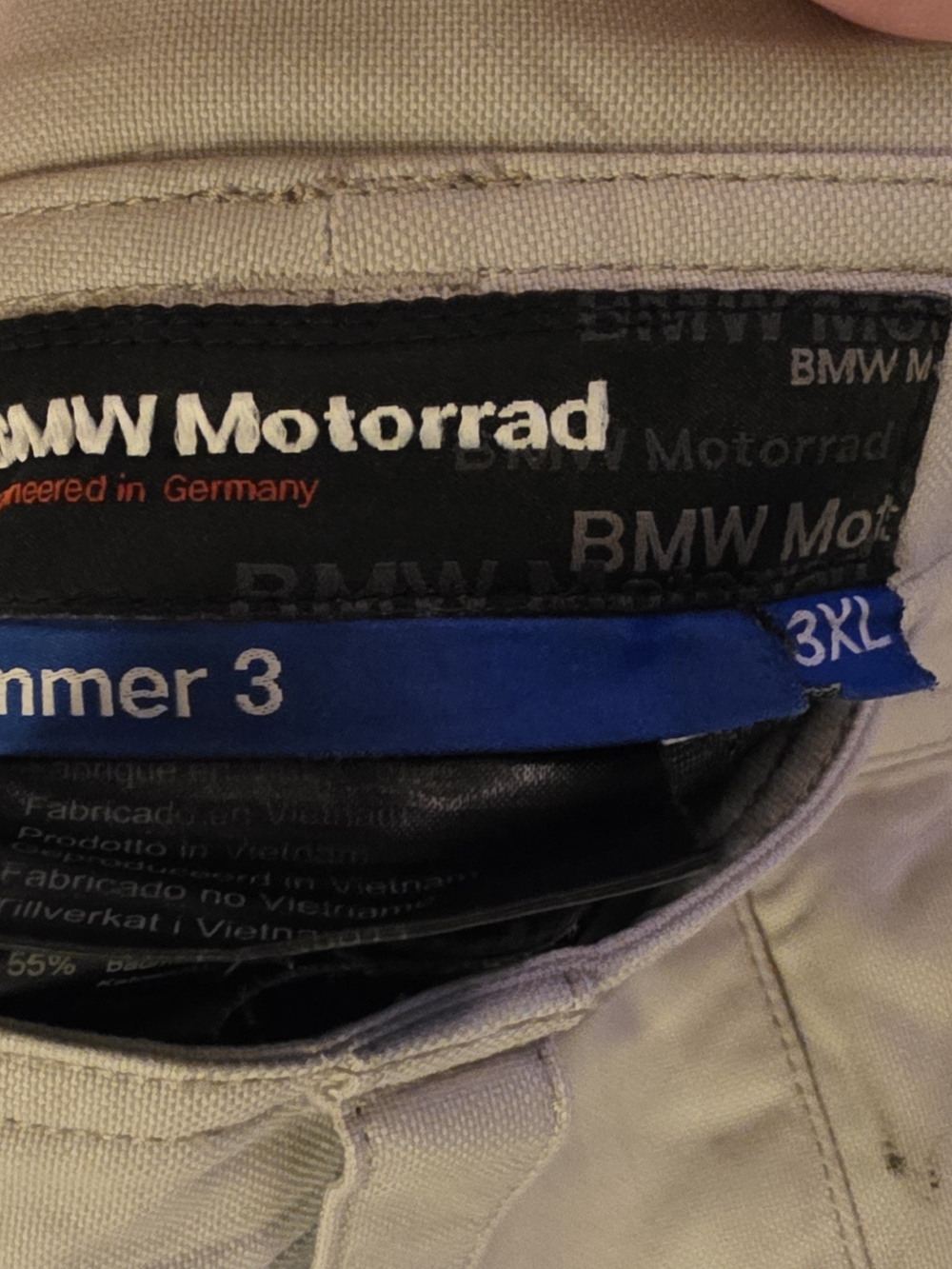 BMW Motorrad Summer 3 3XL Well Used Convertible Riding Pants - Beige